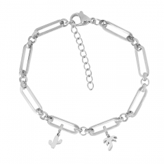 stainless steel cuban bracelet homme jewelry  AML054