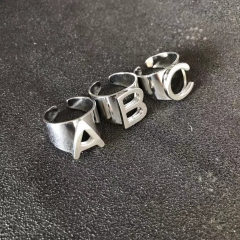 Stainless Steel initial letter Ring RS-1141A