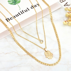 new stainless steel gold pendant necklace