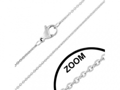 40+5cm 1mm Small Steel Necklace CH-022B