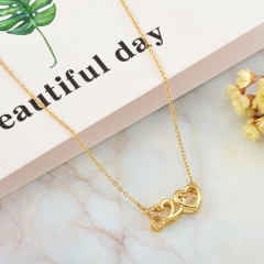 new trendy gold stainless steel women necklace  NS-0879