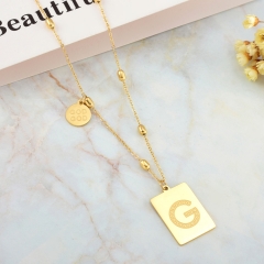 new trendy gold stainless steel women necklace  NS-0881