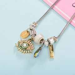 stainless steel charm necklace  NS-0849