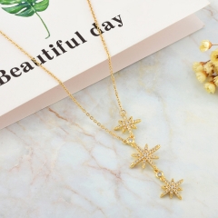 new trendy gold stainless steel women necklace  NS-0882