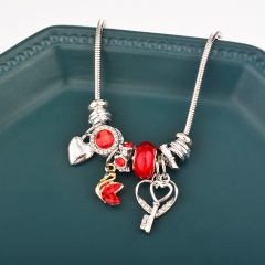 stainless steel charm necklace  NS-0854