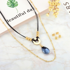 Trendy Stainless Steel Gold Plated Jewelry Set for women XXXS-0547