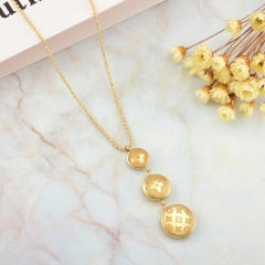 new trendy gold stainless steel women necklace  NS-0890