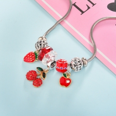 stainless steel charm necklace  NS-0847