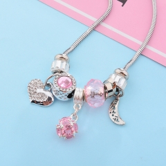 stainless steel charm necklace  NS-0845