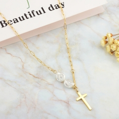 new trendy gold stainless steel women necklace  NS-0907