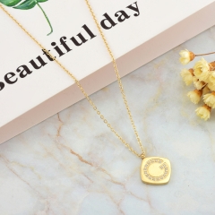 new trendy gold stainless steel women necklace  NS-0886