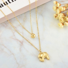 new trendy gold stainless steel women necklace  NS-0874