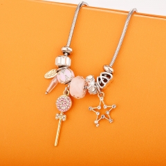 stainless steel charm necklace  NS-0858