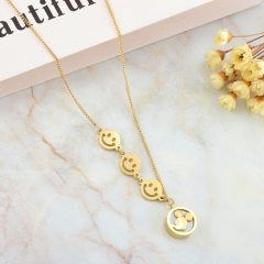 new trendy gold stainless steel women necklace  NS-0884