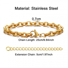 Stainless Steel Anklet AN-112W