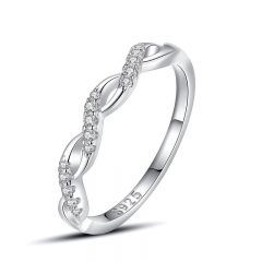 925 Sterling Silver Jewelry Diamond Rings for Women  J739
