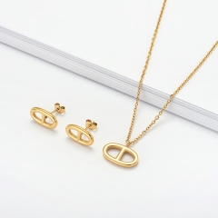 Stainless steel necklace set for women STAO-3887B