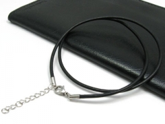 2MM Leather Cable with Stainless Steel Closure CH-001A