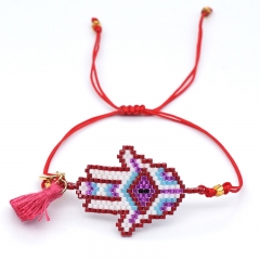 Women Handmade Miyuki Seed Beads Bracelets    MI-B180212
