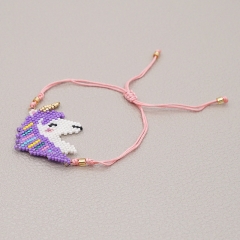 Women Handmade Miyuki Seed Beads Bracelets    MI-B180317B