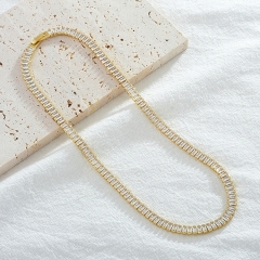 Pearl Brass Pendant Necklace  TTTN-0211D