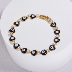 Pearl copper charm diamond bracelet  TTTB-0395B