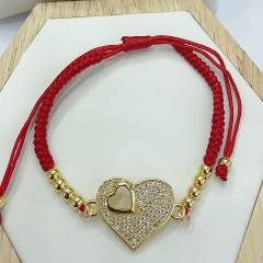Pearl copper charm diamond bracelet  TTTB-0371