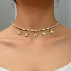 Pearl Brass Pendant Necklace  TTTN-0221