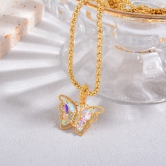 Pearl Brass Pendant Necklace  TTTN-0217A
