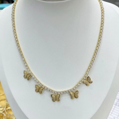 Pearl Brass Pendant Necklace  TTTN-0228