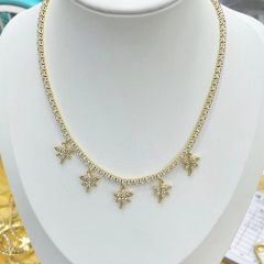 Pearl Brass Pendant Necklace  TTTN-0233