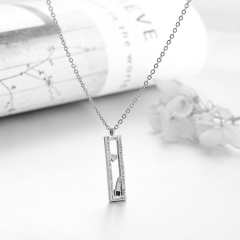 stainless steel cheap enamel necklace    XXXN-0012A