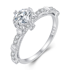 925 Sterling Silver Moissanite  Diamond Women Rings for Gift   MSR023