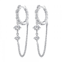 925 Sterling Silver Fashion Earring jewelry for Women  BSE822