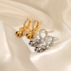 Fashion Jewelry 18k Gold Hoop Stainless Steel Earring ES-2383