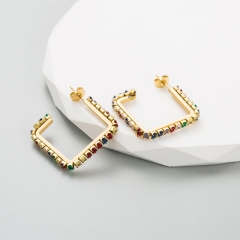 Fashion Jewelry 18k Gold Hoop Stainless Steel Earring ES-2364