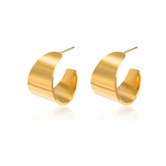 Fashion Jewelry 18k Gold Hoop Stainless Steel Earring ES-2419