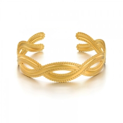 Fashion Stainless Steel Gold Bangles Jewelry Women ZC-0654
