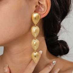 Fashion Jewelry 18k Gold Hoop Stainless Steel Earring ES-2390