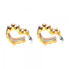 Fashion Jewelry 18k Gold Hoop Stainless Steel Earring ES-2357