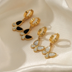 Fashion Jewelry 18k Gold Hoop Stainless Steel Earring ES-2413