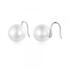 925 Sterling Silver Fashion Pearl Earring jewelry for Women  BSE857