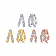 925 Sterling Silver Fashion Earring jewelry for Women  SCE1187