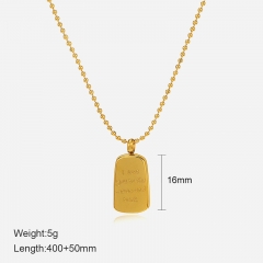 Gold Plated Jewelry Stainless Steel Necklace  NS-1374A