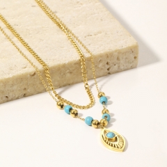 Gold Plated Jewelry Stainless Steel Necklace NS-1440