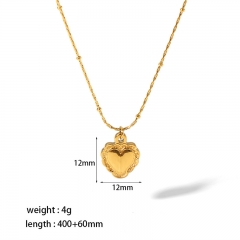 Women Jewelry Stainless Steel Gold Pendant Necklace NS-1493