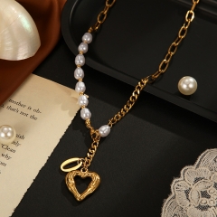 Gold Plated Jewelry Stainless Steel Necklace NS-1460