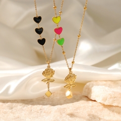 Gold Plated Jewelry Stainless Steel Necklace NS-1445