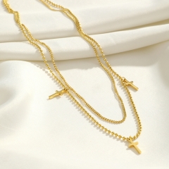 Gold Plated Jewelry Stainless Steel Necklace NS-1409