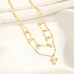 Gold Plated Jewelry Stainless Steel Necklace NS-1430